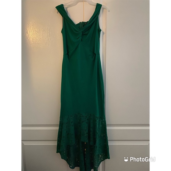 Venus Lace Detail Dress Green color - Picture 3 of 4